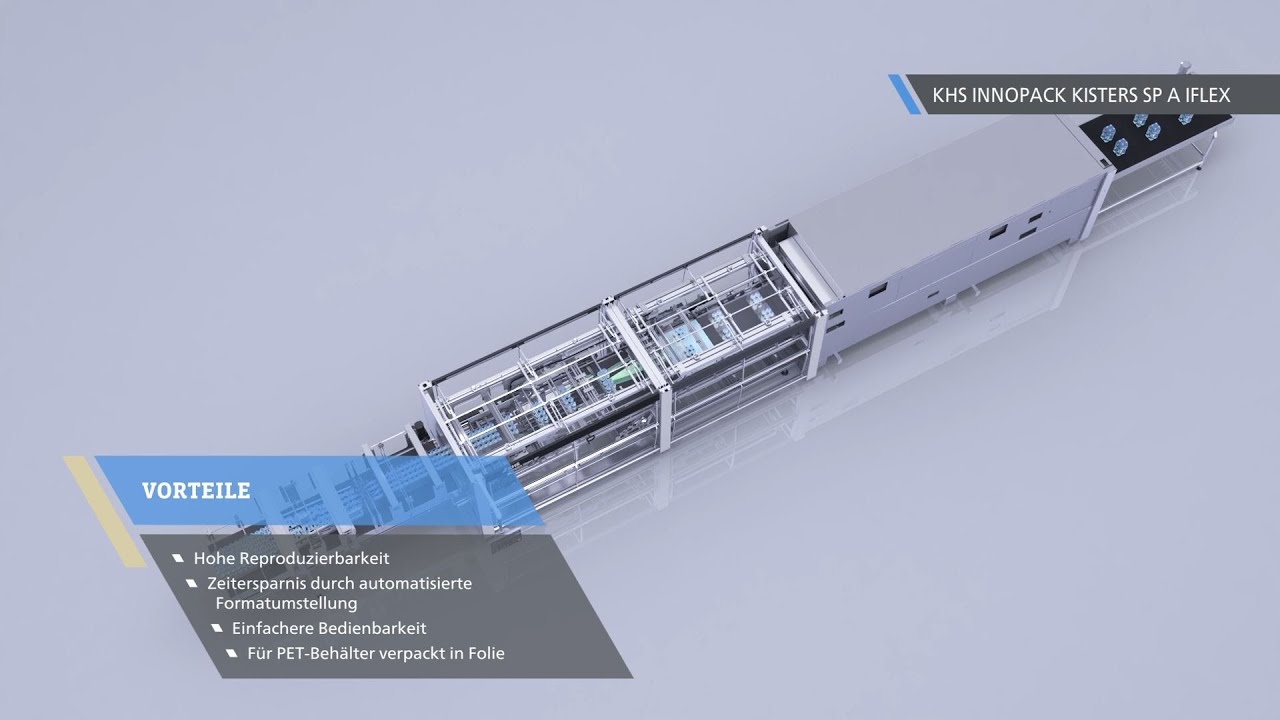 Automatisierter Formatwechsel von KHS-Verpackungsmaschinen mit KHS InnoPET iflex