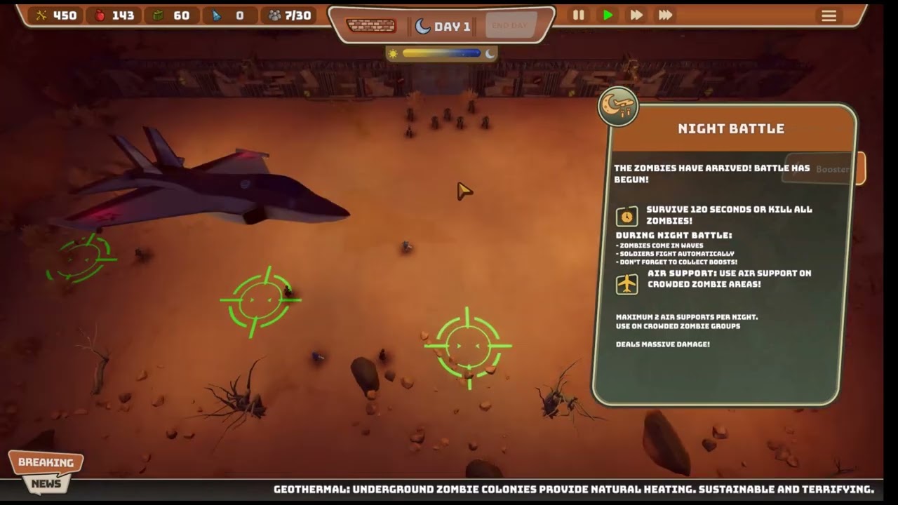 City Defense Z - Stuck at day 1 Tutorial (Bug/Glitch)