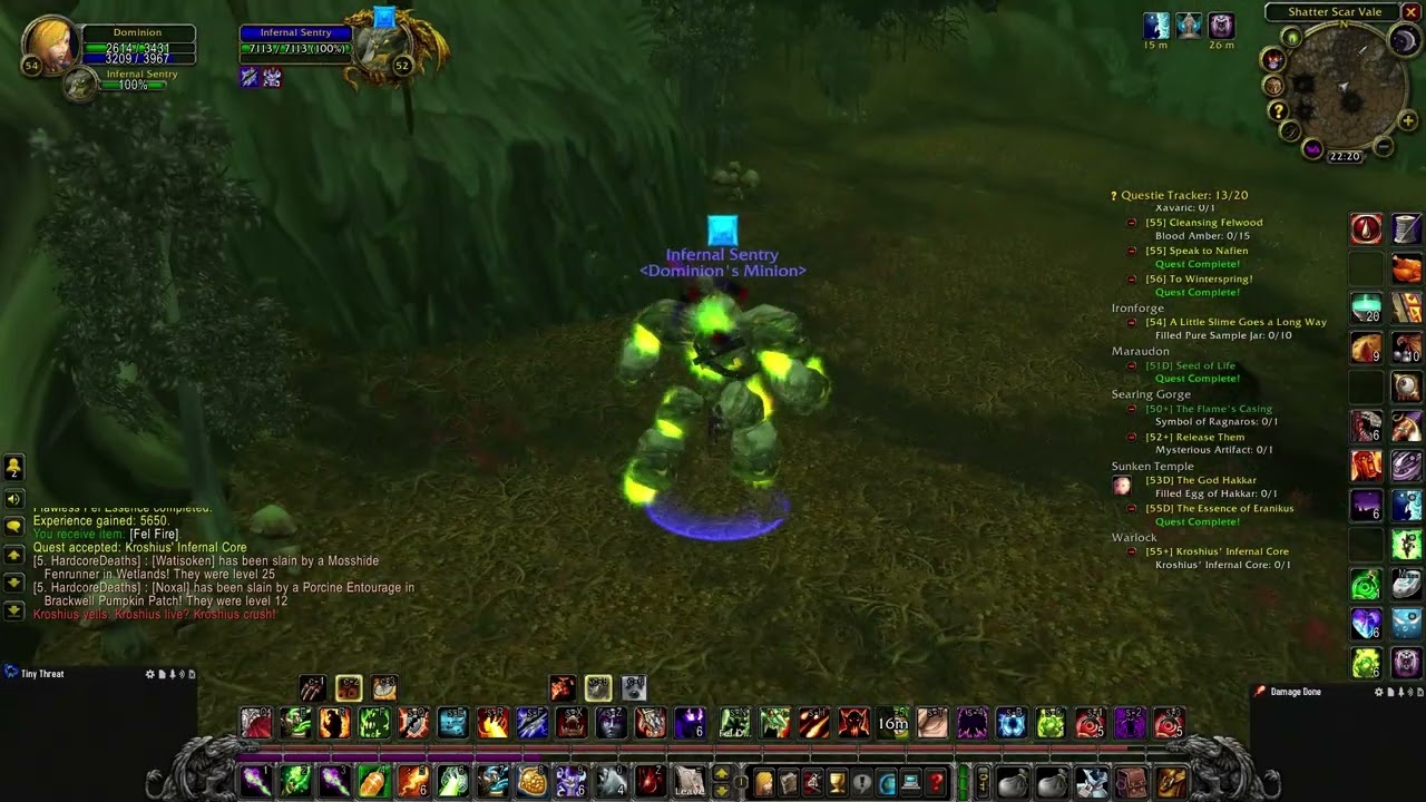 WoW Classic Hardcore: Kroshius' Infernal Core Solo