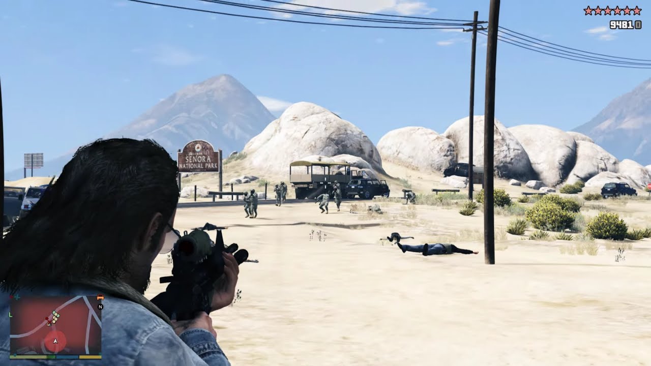 GTA 5 - Yellow Jack Inn The Lost MC Shootout + Ten Star Escape