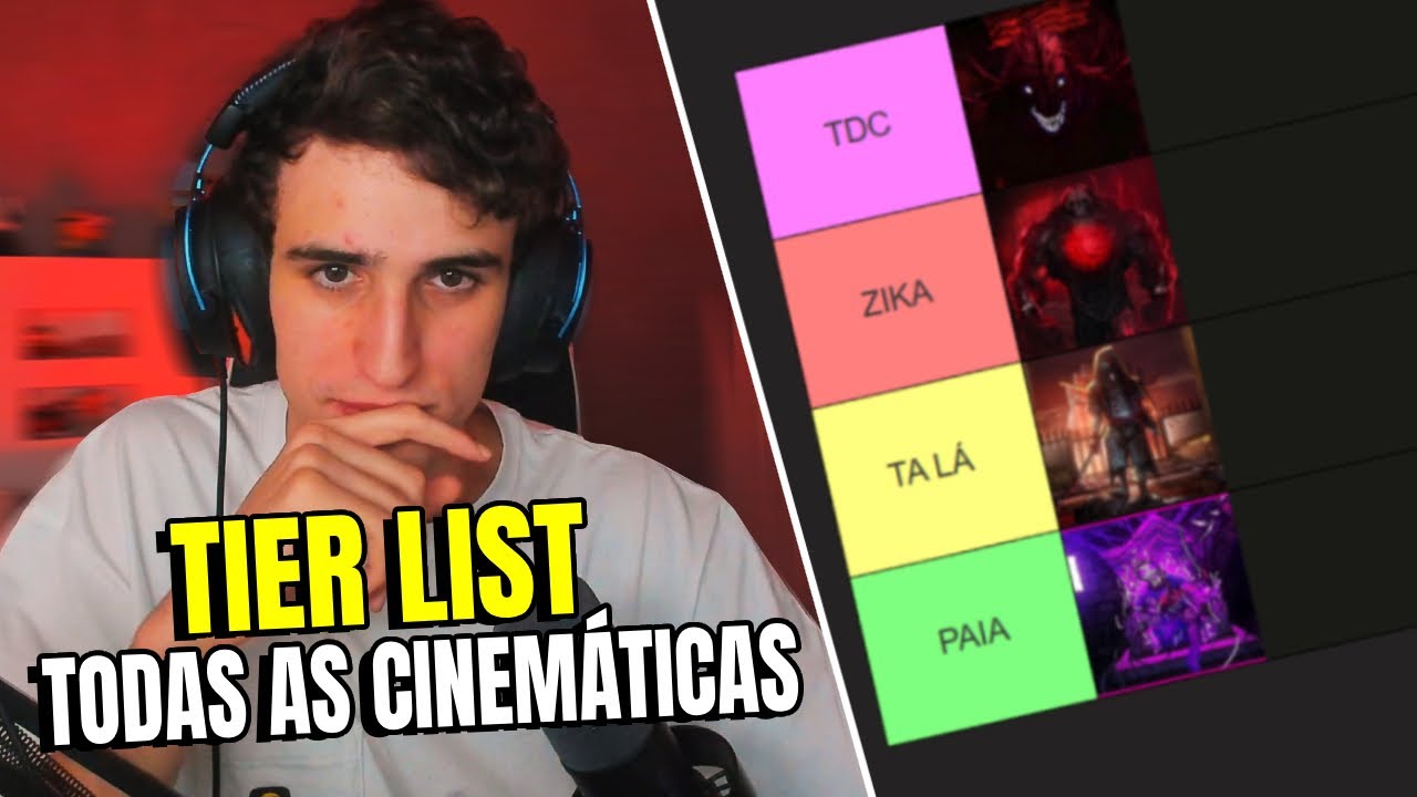 CALIGRAFO FAZ A TIER LIST DE TODAS CINEMÁTICAS DE ORDEM