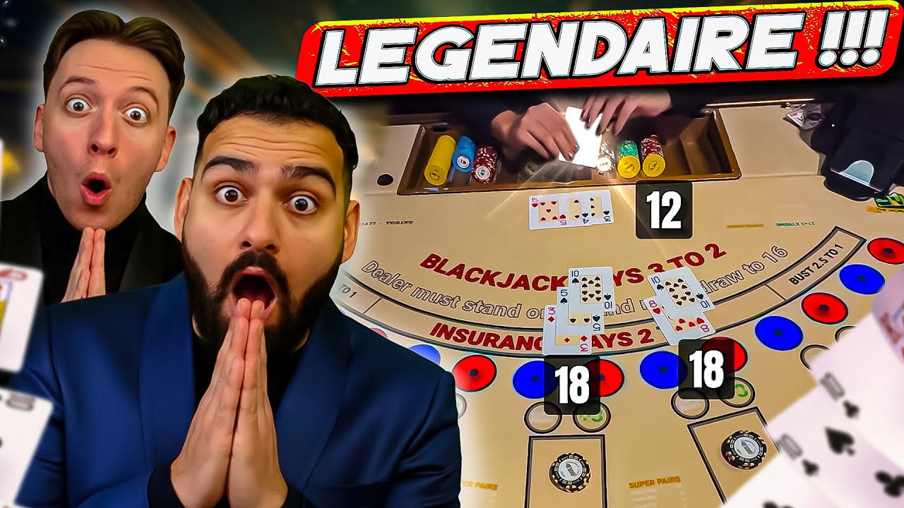 SESSION LÉGENDAIRE AU BLACKJACK IRL LECASISHOW !