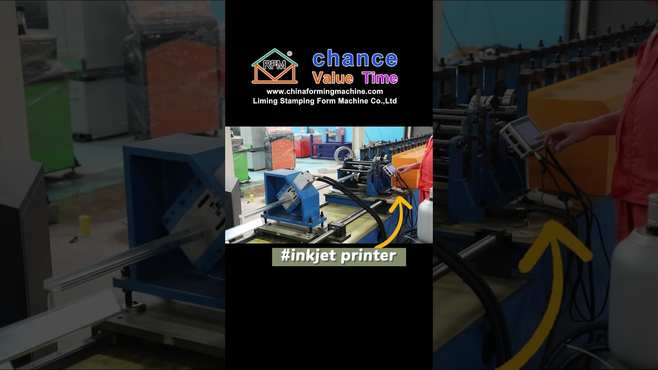 Stud and track roll forming machine, efficient and reliable #machine #manufacturing  #factory
