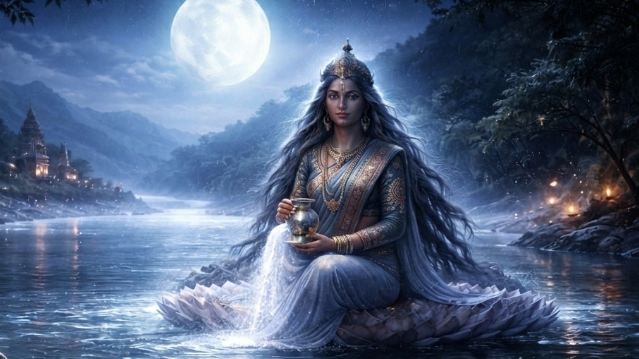 ಗಂಗಾ ದೇವಿ ಲೋಫೈ 🌊 ಆತ್ಮಶುದ್ಧಿ ರಾತ್ರಿ ಧ್ಯಾನ | Om Gangayai Namah | ಶಾಂತಿಯ ನಿದ್ರೆ