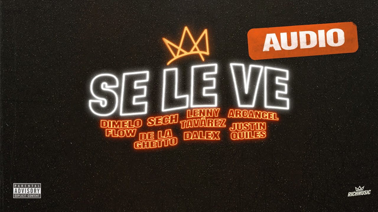 D&iacute;melo Flow, Sech, Lenny Tavarez, Arcangel, De La Ghetto, Justin Quiles, Dalex - Se Le Ve (Audio)