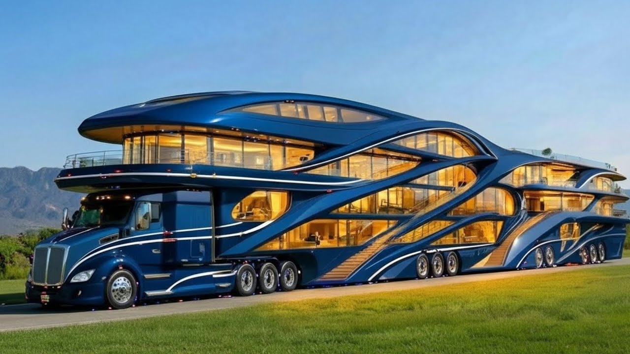Автодом Kenworth T-2000 2026 года | Самый роскошный концепт-кар в мире, созданный на базе грузови...