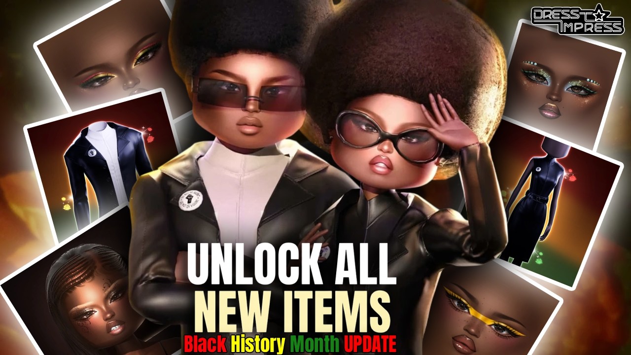 How to UNLOCK ALL NEW ITEMS | SECRETS | In the 2026 Black History Month UPDATE in Dress to Impress