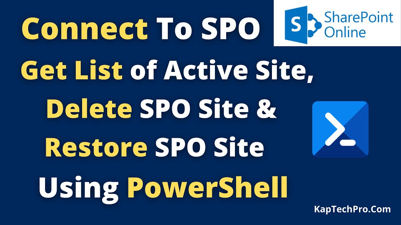 How To Connect To SharePoint Online Using Windows PowerShell