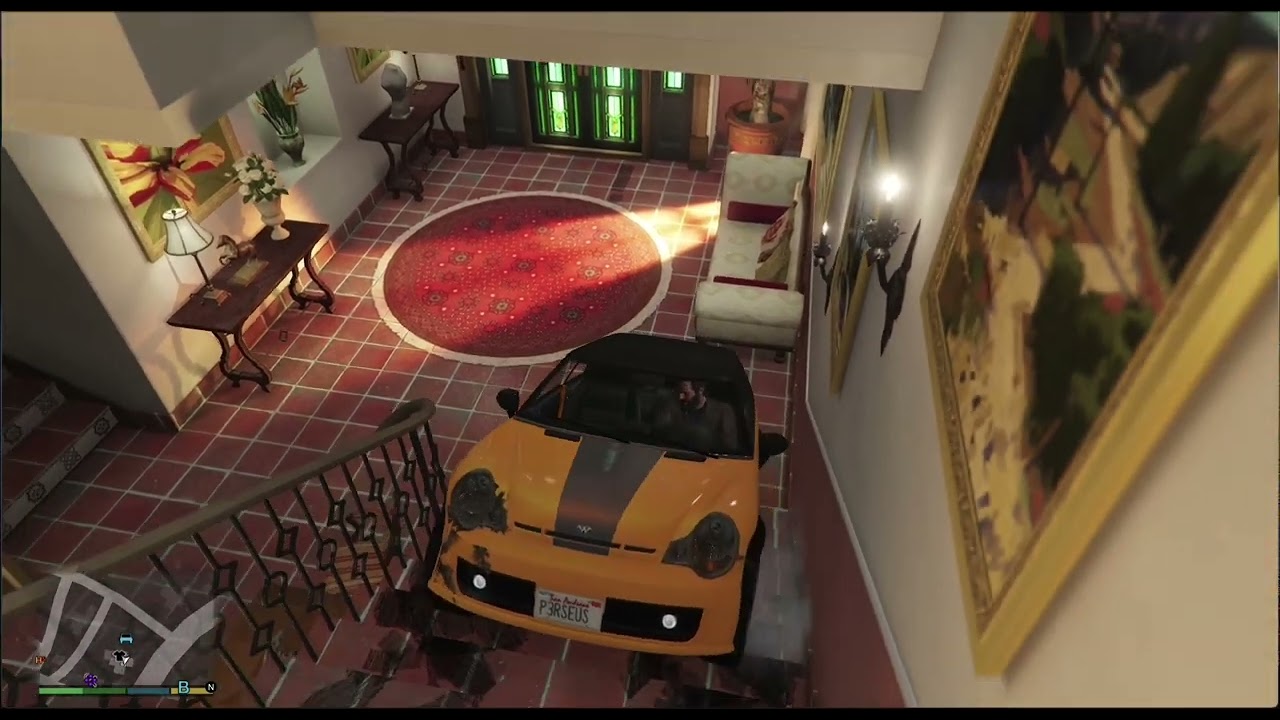 MICHAEL IS RIDING CAR INSIDE HOUSE #gta5online #gaming #happy_new_year_2026 