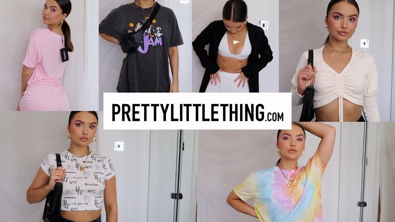 HUGE PRETTY LITTLE THING HAUL!! // CUTE QUARANTINE FITS! | Adina May