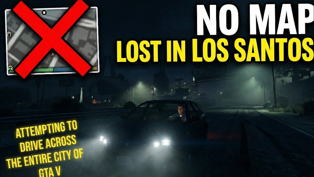 Driving from one end of GTA V to the other......BLIND