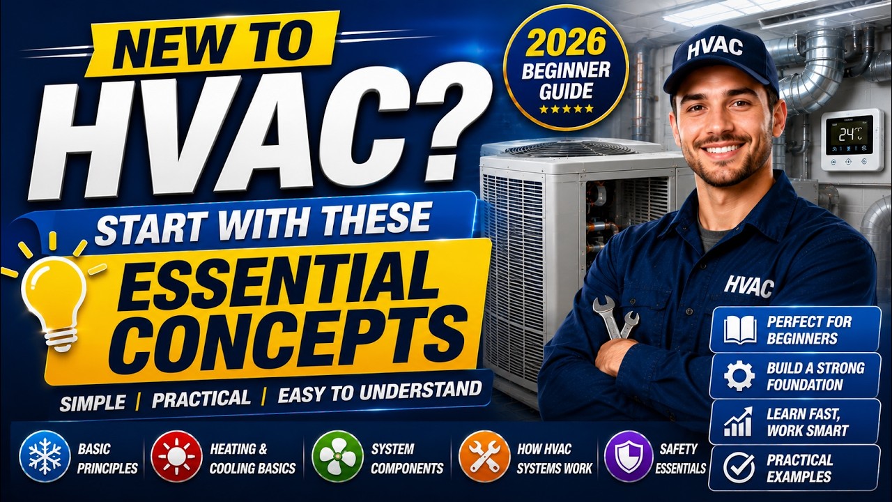 New to HVAC? Start with These Essential Concepts (2026) | Beginner Guide