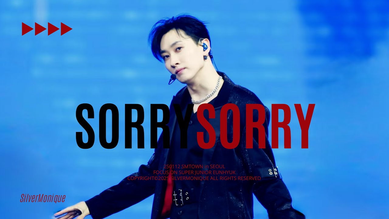 [4K FANCAM] EUNHYUK 은혁 2025-01-12 SMTOWN Live 2025 In Seoul - SORRY, SORRY