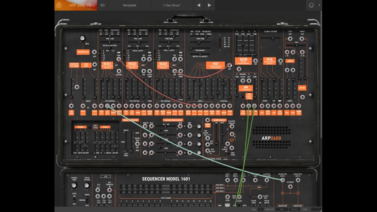 Arturia ARP 2600 V3 Basic Sequence Patch