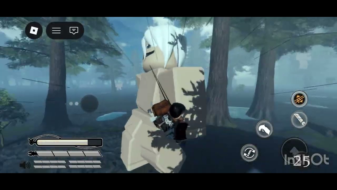 Playing aot on Roblox