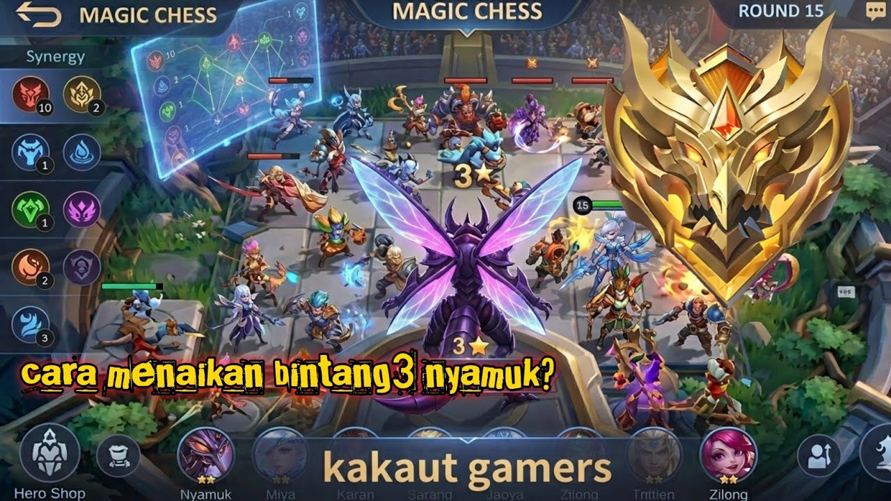 CARA CEPAT NAIKIN BINTANG NYAMUK! KOMBO KLIN HANABI GLO OP DI MAGIC CHESS GO GO!