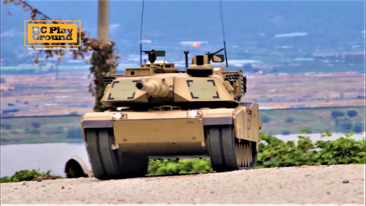 RC TANK HengLong M1A2 Abrams(TK6.1s) Driving in the City ASMR 에이브람스 탱크