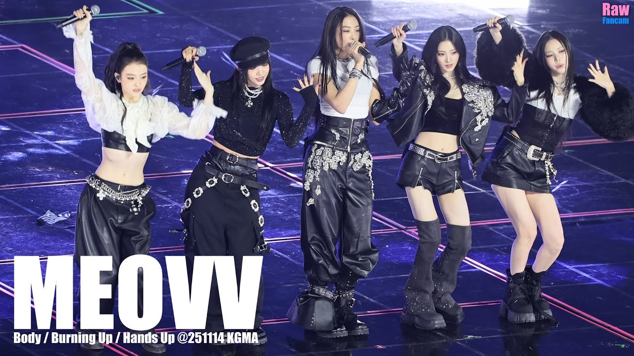 미야오 #MEOVV ♬Body ♬ BURNING UP ♬ Hands Up @251114 KGMA IS 루키