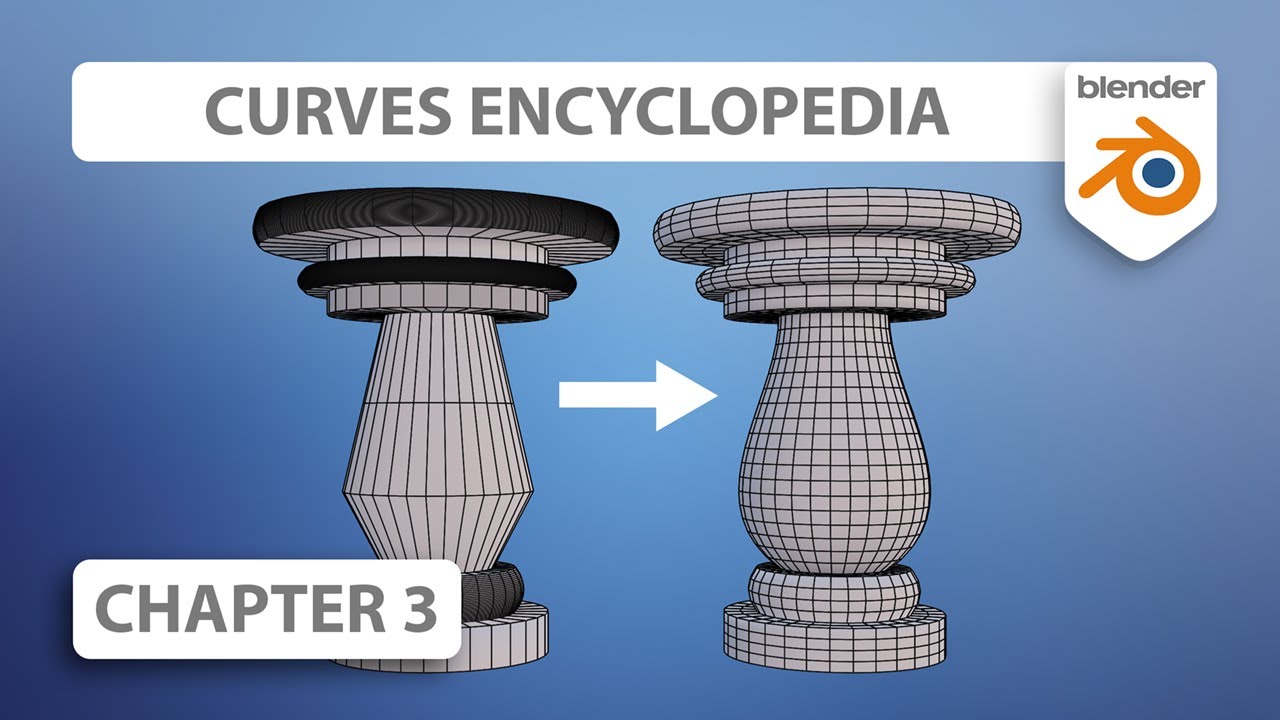 Convert Curves to Mesh | Curves Encyclopedia in Blender Chapter 03