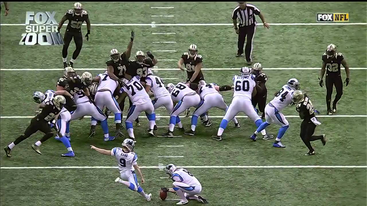 First NFL Blocked Extra Point Field Goal to be Returned for 2 Points | Panthers vs. Saints | NFL