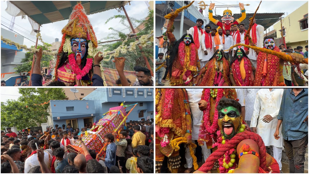 Bonalu Panduga 2024 | Potharaju Entry At Thotella Procession Uppuguda To Falaknuma Temple Old City