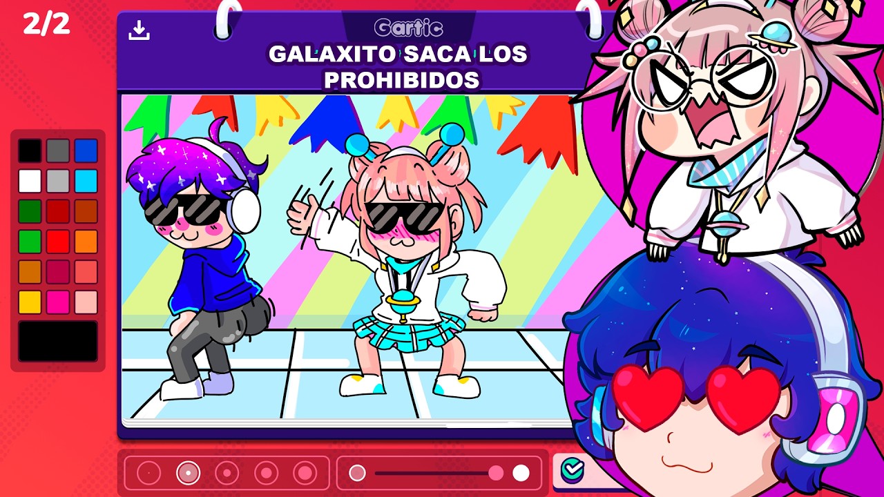 GALAXITO SACA LOS PROHIBIDOS en GARTIC PHONE 😂🎨
