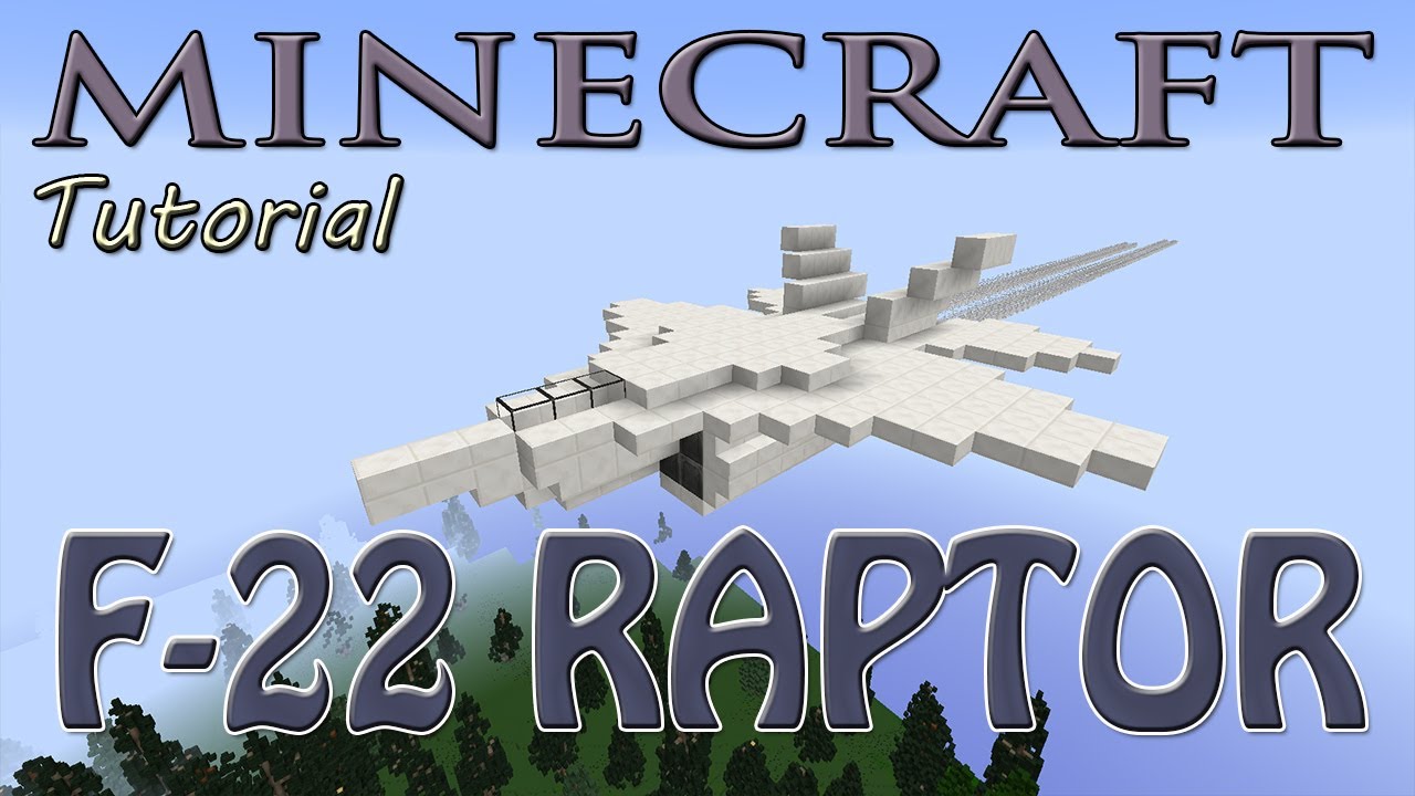MINECRAFT / HYTALE :  F-22 Raptor Tutorial