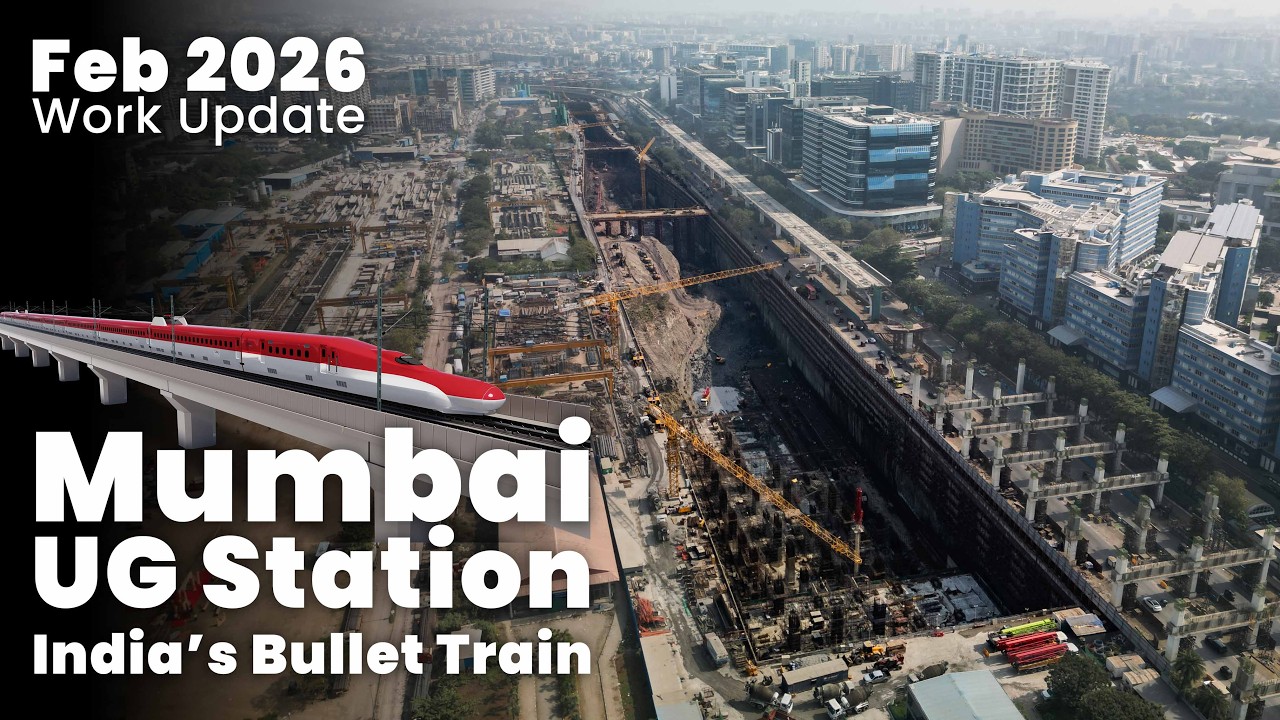 Mumbai Ahmedabad Bullet Train Project - Package C1 February 2026 Update from BKC Mumbai