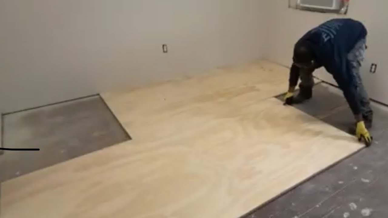 DIY plywood floor install