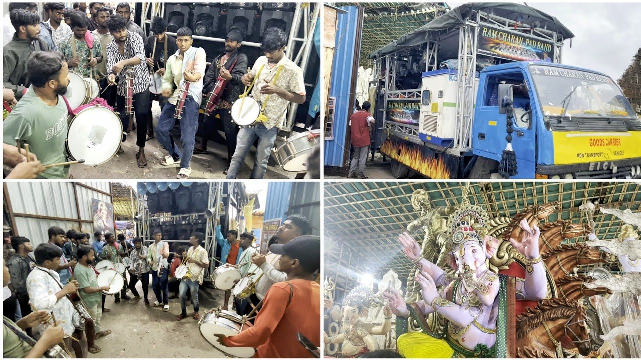 Mettuguda Ayyappa Galli Ganesh Aagman 2024 At Nagole To Mettuguda Ram Charan Pad Band