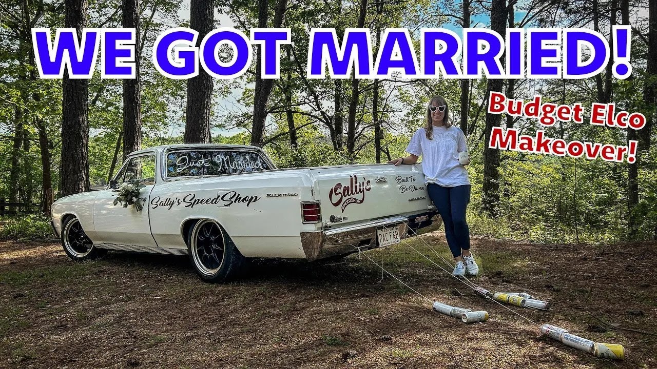 Budget Backyard Paint Job and Raptor Bed Liner for the 1967 El Camino! Wedding Getaway Car Makeover!