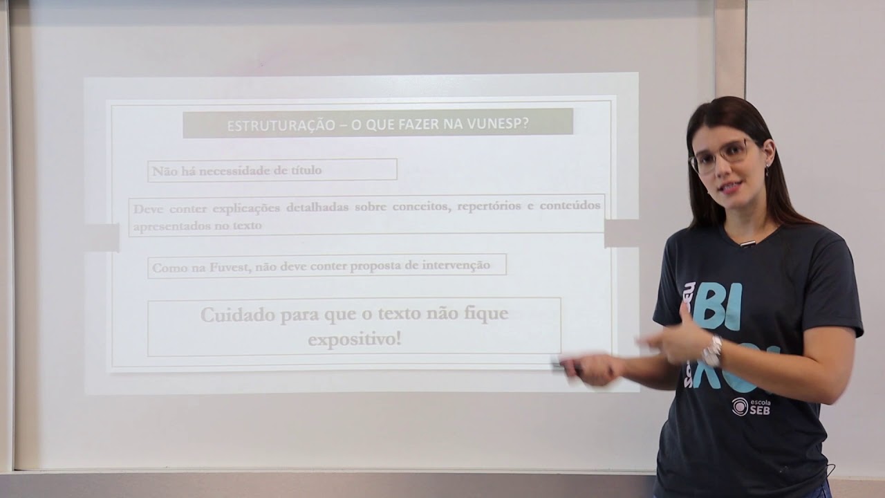 Redação - Estrutura Vunesp