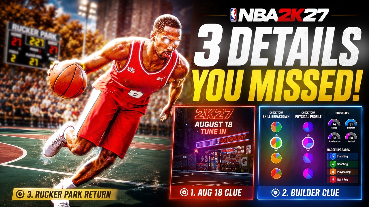 3 самые важные детали NBA 2K27, которые вы пропустили!
