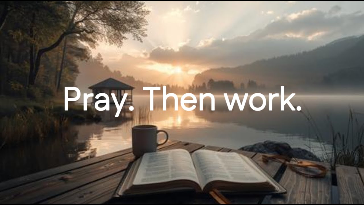 pray. then work