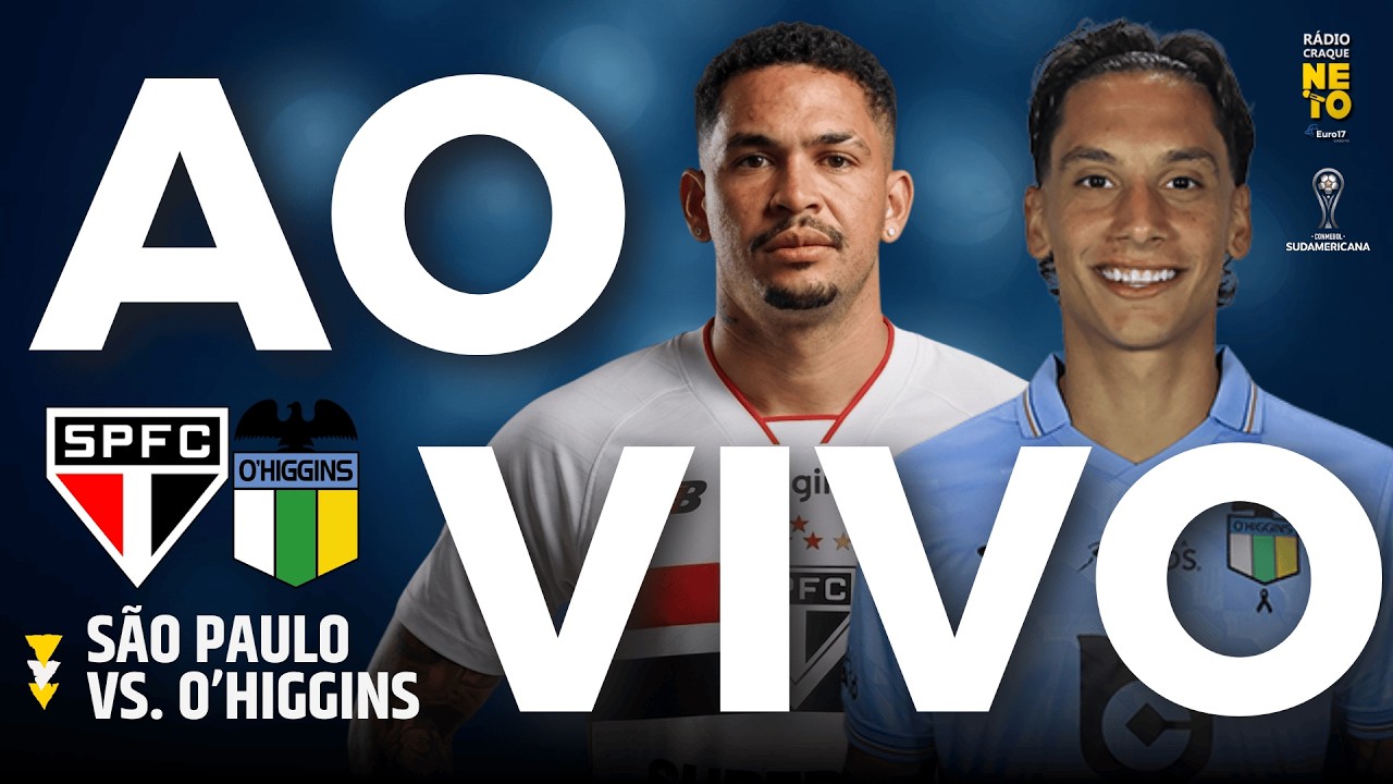 S&atilde;o Paulo x O'Higgins (CHI) com RENAN | AO VIVO | Sul-Americana 2026 | R&aacute;dio Craque Neto