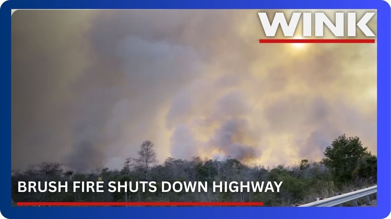 Alligator Alley shuts down due to 15,000-acre brush fire at Big Cypress National Preserve