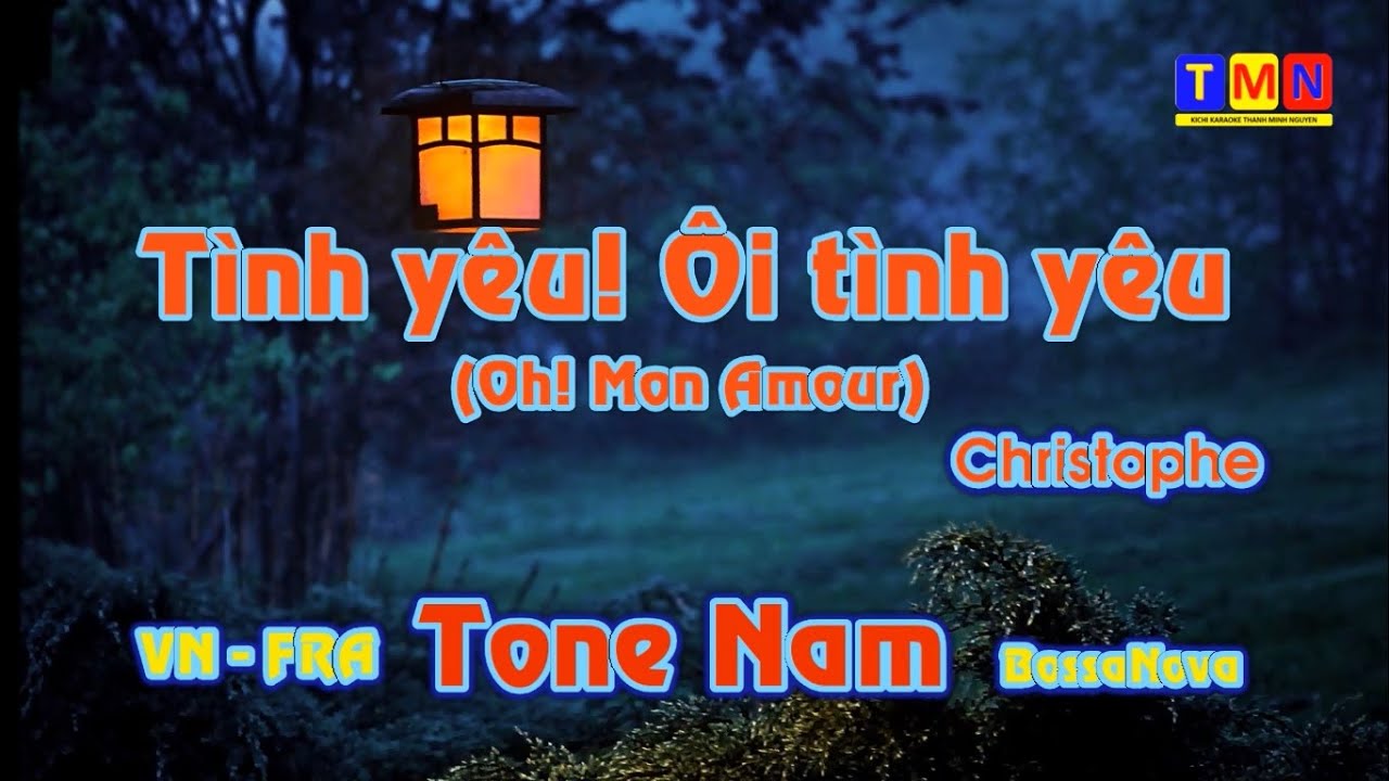 [KARAOKE] Tình yêu ôi tình yêu - Oh mon amour (Christophe) – Tone Nam (Bbm) | #coverbytmn