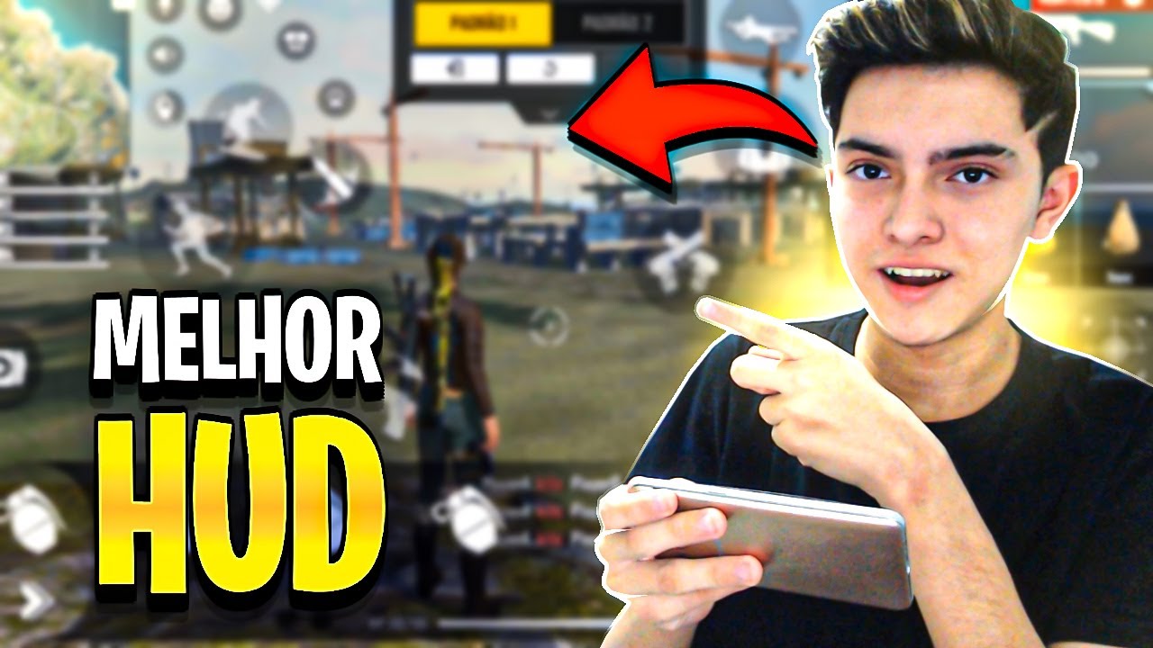MELHOR HUD DE 2 DEDOS PARA FREE FIRE !MELHOR HUD PARA DAR CAPA e MOVIMENTAÇÃO( hud para subir capa )
