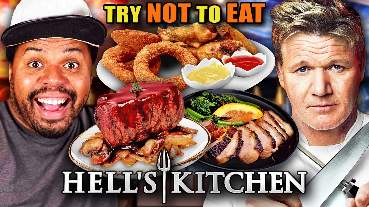 Try Not To Eat - Hell's Kitchen | Part 2 (Duck a L&rsquo;Orange, Crab Risotto, Exotic Tartar)
