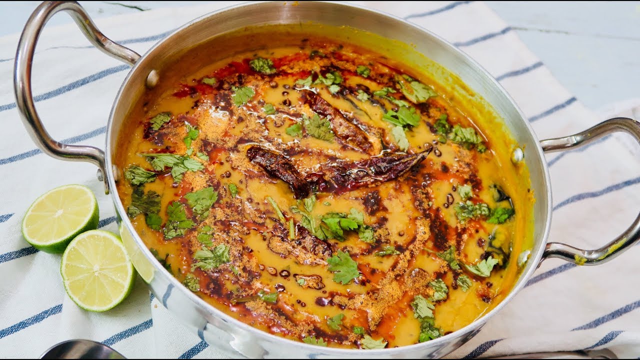 العدس على الطريقة الهندية الأصلية   / dal fry  दाल ताड़का पंजाबी शैली dal tadka Punjabi style