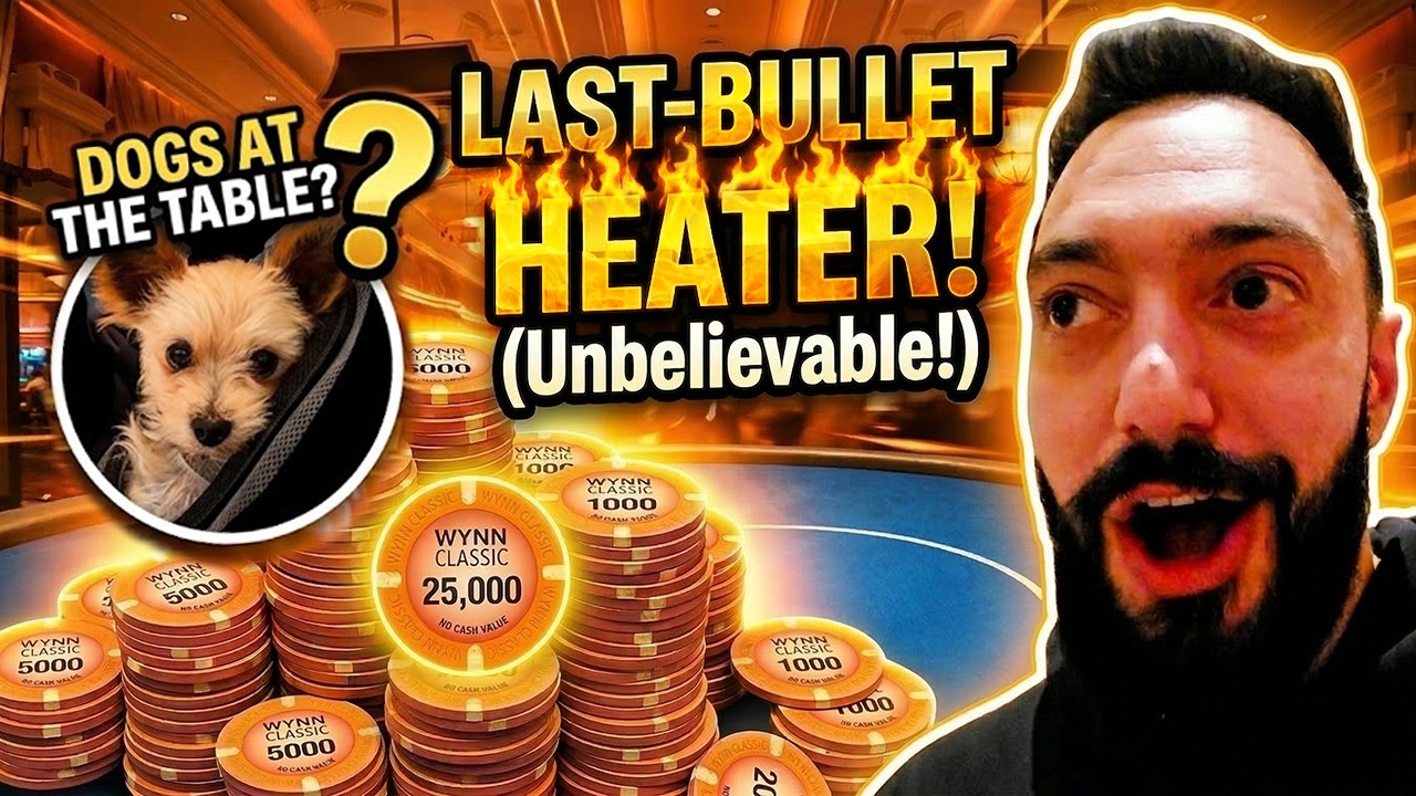 My LAST BULLET was pure insanity... (Wynn 500k GTD Poker Vlog)