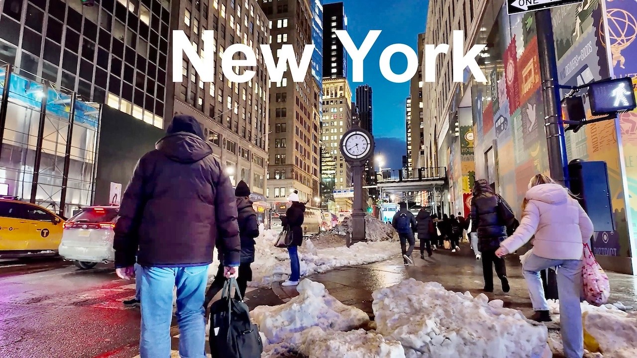 Fifth Avenue Winter Sunset Walk | NYC Walking Tour 2026.