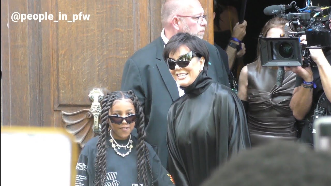 Kris Jenner and North West - Balenciaga Haute Couture fashion show in Paris - 06.07.2022