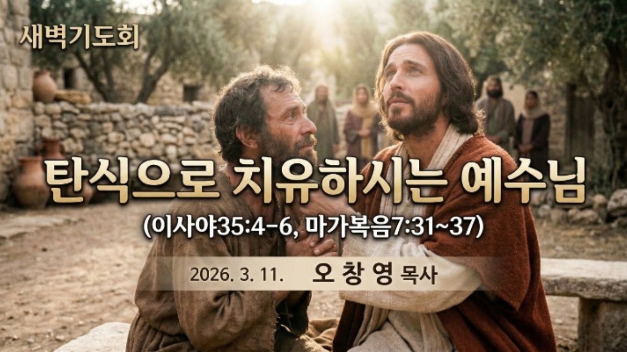 탄식으로 치유하시는 예수님 ll 예수님은 우리의 막힌 귀와 묶인 삶을 탄식하시는 사랑으로 열어 주시는 구원의 주님이십니다.