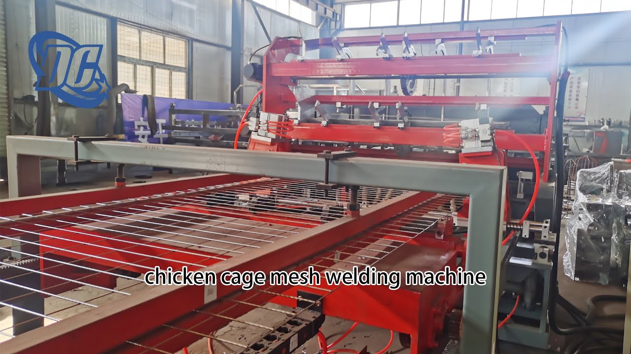 factory Fully Automatic Chicken Cage Mesh Welding Machine | Custom Wire Diameter, Mesh Size & Width