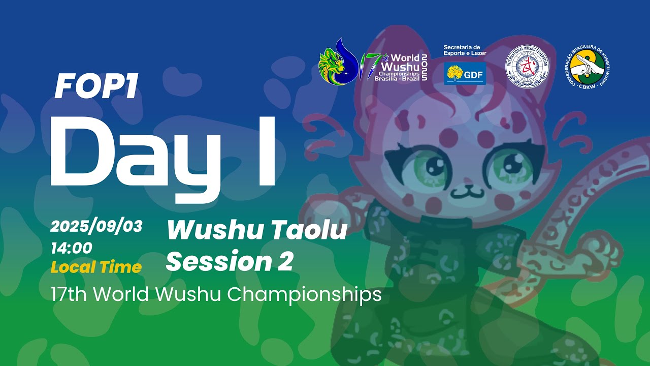 17th World Wushu Championships - Taolu FOP1 Day1 Session 2 Changquan