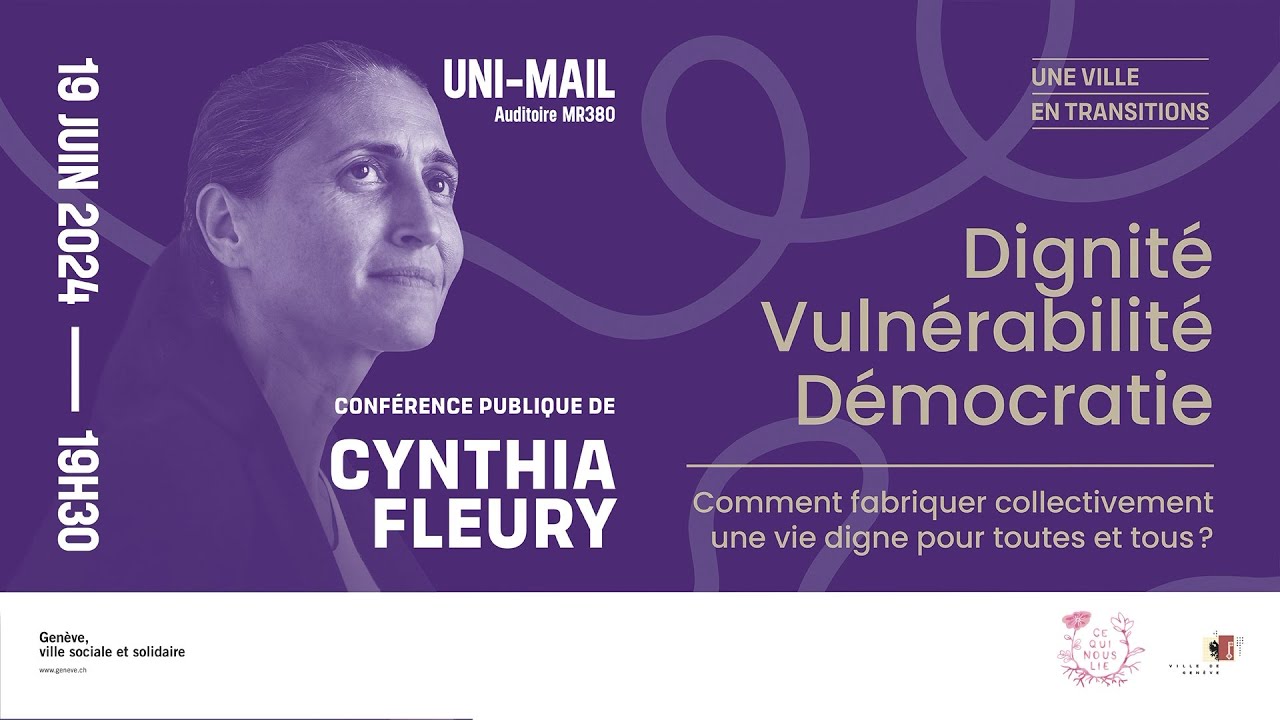 Conférence de Cynthia Fleury, mercredi 19 juin 2024 à Uni-Mail