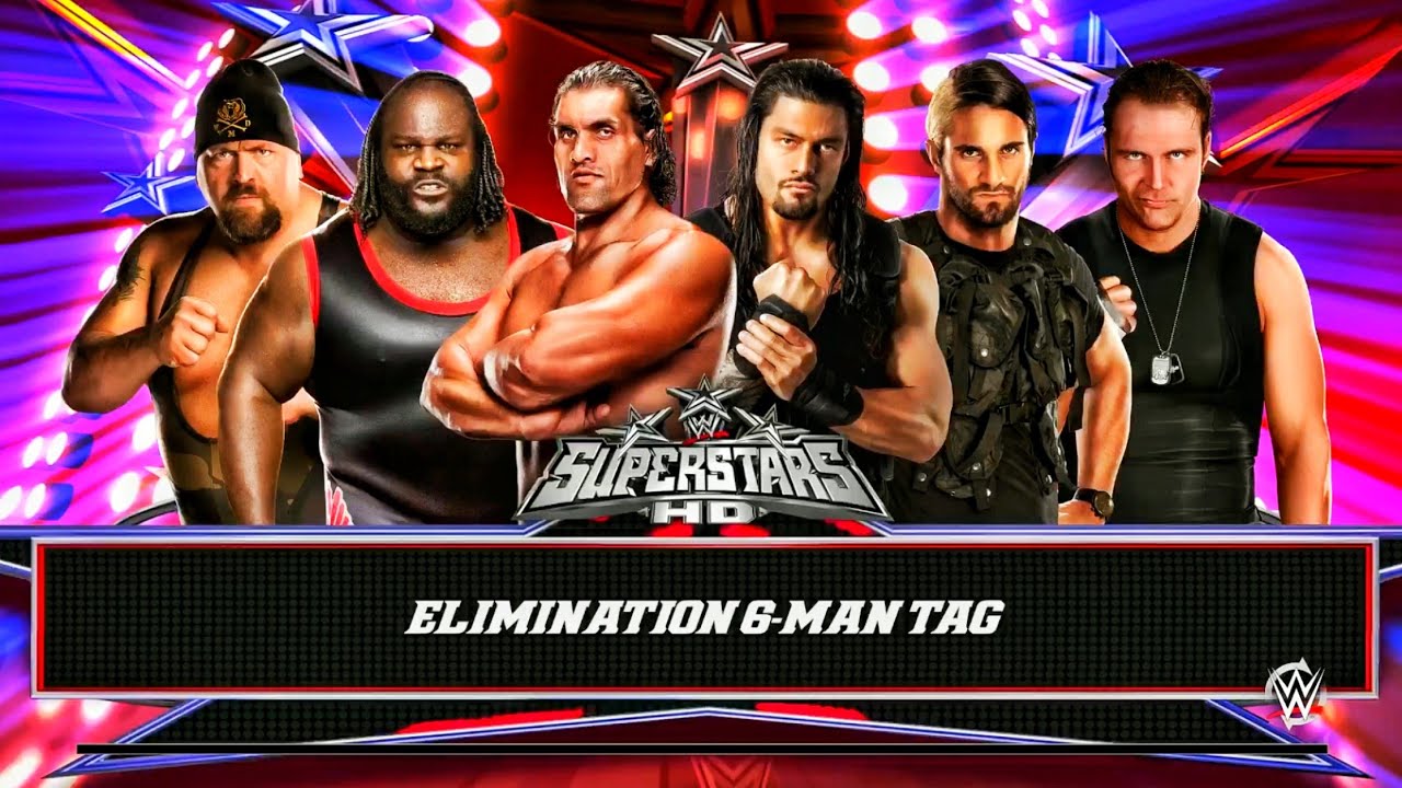 The Shield Vs The Great Khali, The Big Show & Mark Henry - Tag Team Elimination Match | WWE 2k15