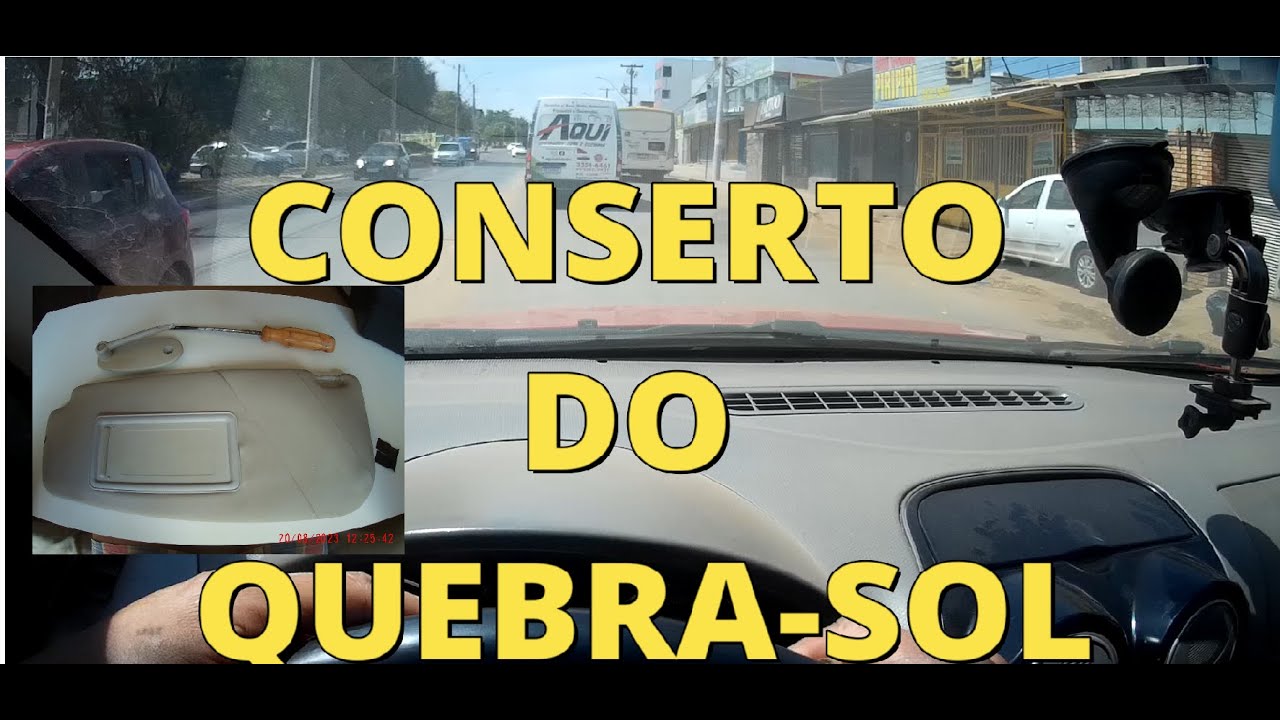 Consertando o quebra-sol do Palio atrative