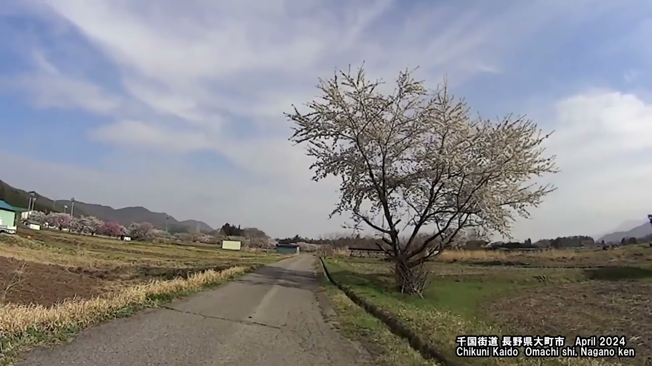 千国街道 塩の道歩き旅22「大町市平森→大町市平借馬」Chikuni Kaido・Shionomichi Travel on foot22 Mori Taira, Omachishi → Karuma